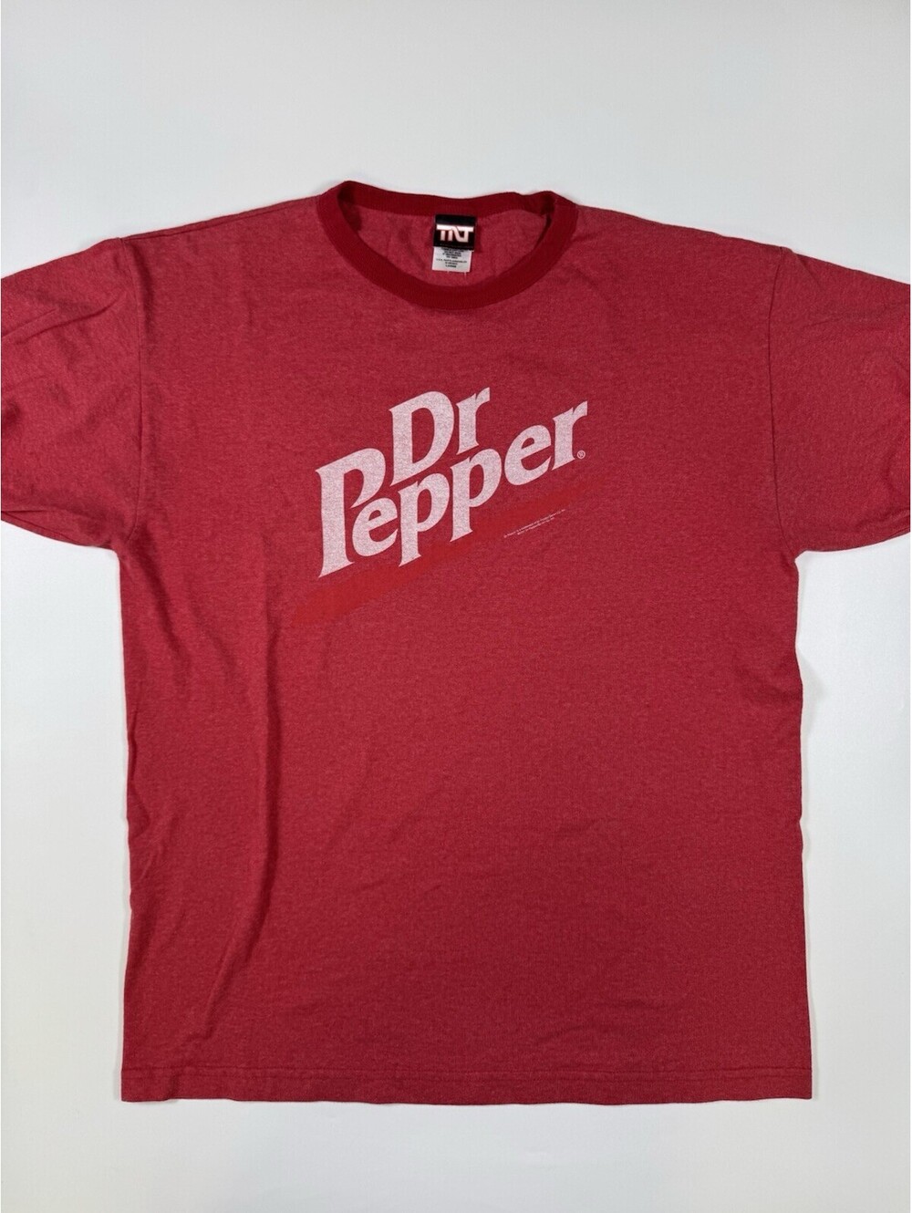 Vintage 90s Dr Pepper T Shirt Mens Large Red Logo Promo Soda Made Mexico